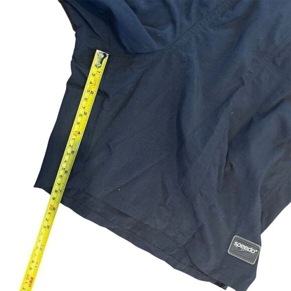 Speedo Men's Swim Trunks Medium Navy Blue Standard Elastic Waist Mesh Lining - Picture 9 of 11